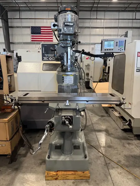 Bridgeport #Series-1, vertical mill, 9" x49" tbl., 2 HP, 36" X, 12" Y, 16" Z, 60-4200 RPM, R-8, 3-Axis