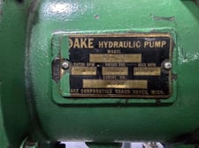 75 Ton, Dake #908075, H-Frame Press, 28 Ton Pull, 10" Stroke, 44" between housing, 33" daylight, 2 HP, 5 IPM