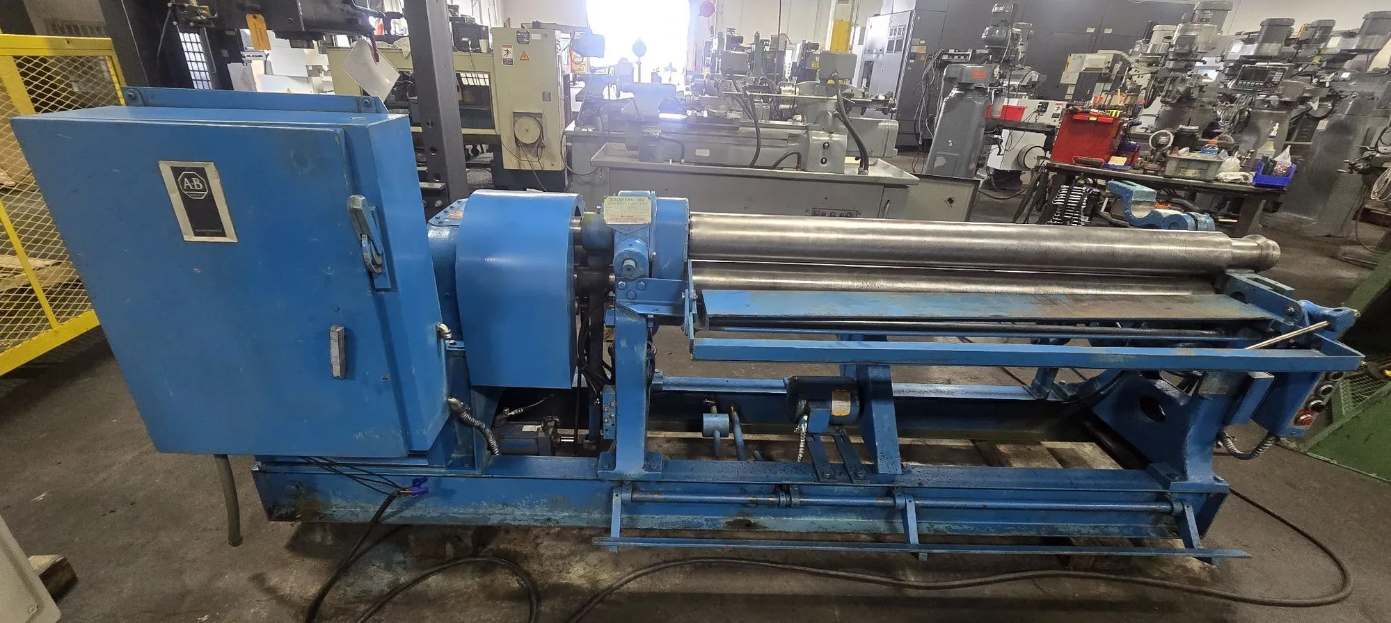 5' x 10 Gauge Rolshear #3D5, Initial Pinch Plate Bending Roll, 6" Roll diameter, 60" Capacity