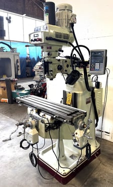 Acer Vertical Mill E-Mill EVS-3VS, 3 HP V-Speed, 9" x 42" P.F. Table, digital read out