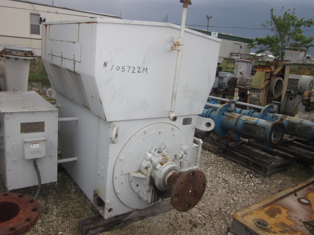 800 HP 714 RPM Teco Westinghouse, Frame 4511, 4160 Volts, weather protected enclosure type 2, 3 phase, 1.15