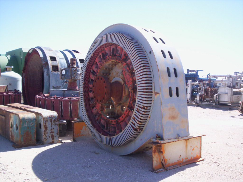 4000 HP 277 RPM Electric Machinery, Frame C93, 2300/4160 Volts, ODP, 1.0 PF, 3 phase, 60 Hz., AC Synchronous