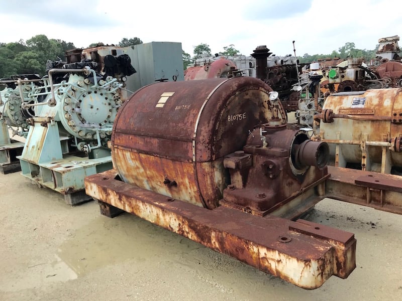 2000 HP Brown Boveri #TA400/8, tail gas expander, 15000 SCFM