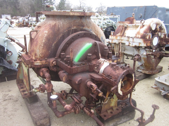 5820 HP DeLaval #HJSV, condensing steam turbine, 525 psig inlet @ 750&deg;F, 8710 RPM, 4 psig exhaust, CW