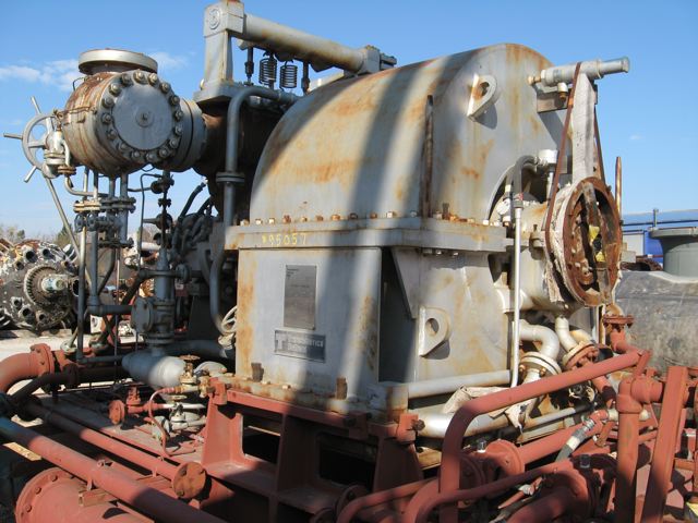 16929 HP DeLaval #HJ-DF-MV, steam turbine, 565 psig inlet @ 700&deg;F, 7300 RPM, 4" Hg exhaust, Kellogg 105-JT