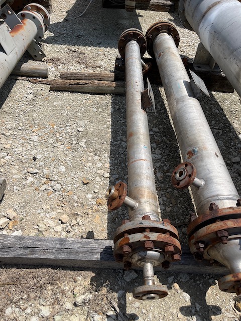15 sq.ft., 85 psi shell, 35, Perry Products #4-15FTSSX, 300&deg;F, 5/8" tube diameter, 5' tube length, 1991