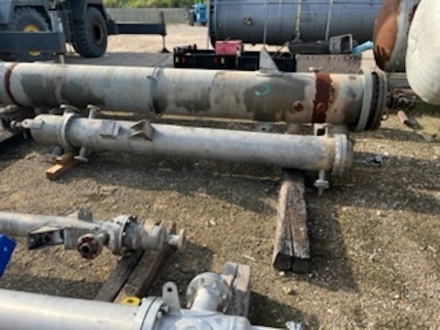 220 sq.ft., 145, 145 psi tube, Alabama Heat Exchanger, 302&deg;F shell, 212&deg;F tube, .75" tube diameter, 10'
