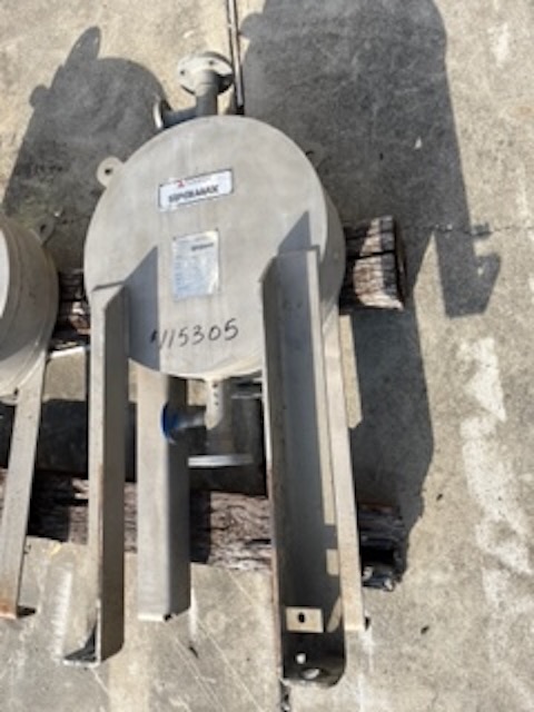 Tranter #SPW-055-H-08-022-1-1-W, welded shell & plate heat exchanger, 150 psi @ 410°F, (22) 316LSS plates
