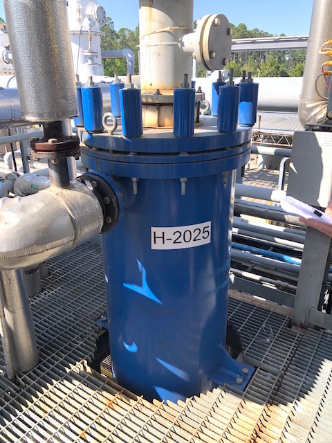 794 sq.ft., 100 & tube, Karbate Poly Bloc heat exchanger, phenolic impregnated, #PBC24-20PU-1-2, 350&deg;F