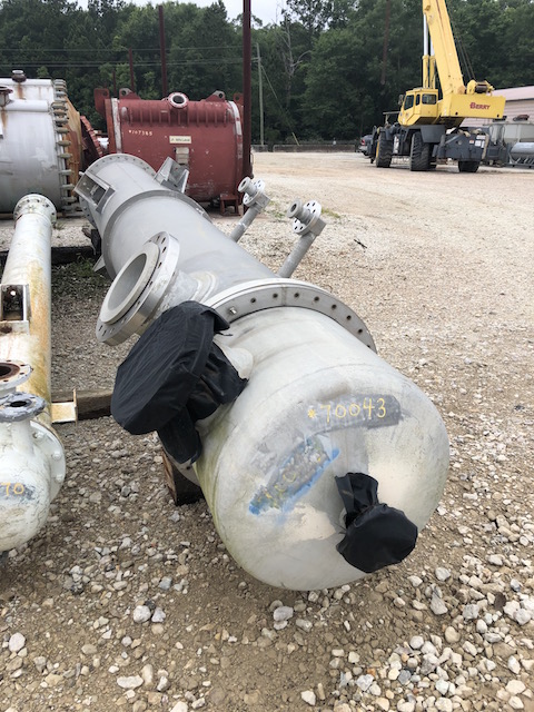 2512 sq.ft., 175, 75, Valley Steel, aluminum shell & tube heat exchanger, .75" tube diameter, 16' tube