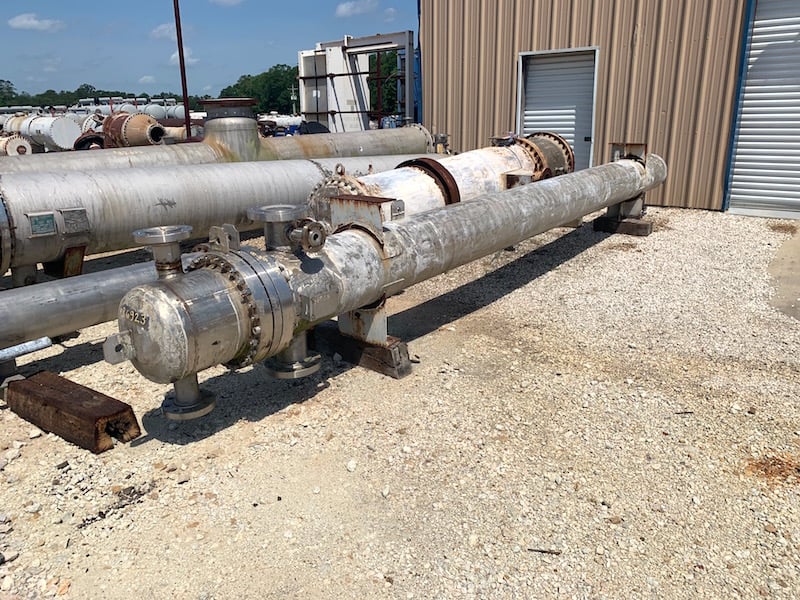 722 sq.ft., 375 psi shell, 400 psi tube, Camden Alloy, 212&deg;F shell, 275&deg;F tube, .75" tube diameter, 20'