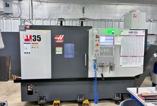 Haas #ST-35, cnc lathe, 21" swing, 15" diameter x 32.5" L max, 40 HP, 3200 RPM, 12 tool, 4" Bar, NextGen