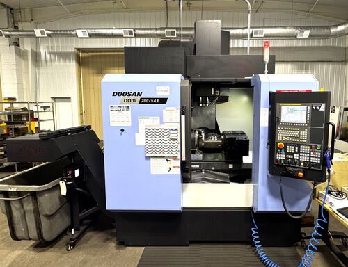 Daewoo Doosan #DNM-200/5AX, vertical machining center, 15.8" X, 17.1" Y, 19.7" Z, 25 HP, 5-axis, 12000 RPM