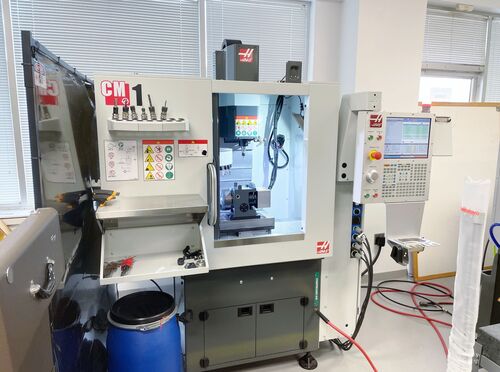 Haas #CM-1, vertical machining center, 12" X, 10" Y, 14" Z, 5 HP, 50000 RPM, 36 automatic tool changer, w/