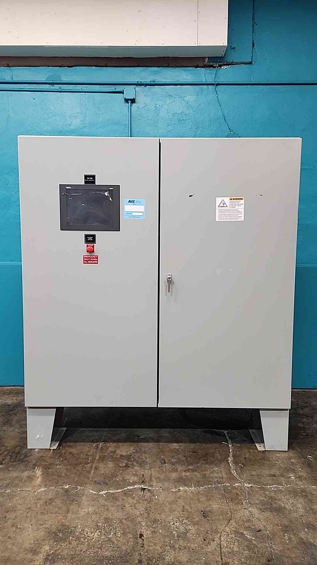 Allen-Bradley ControlLogix PLC Cabinet w/ Schneider Magelis HMI, Boiler Control Panel