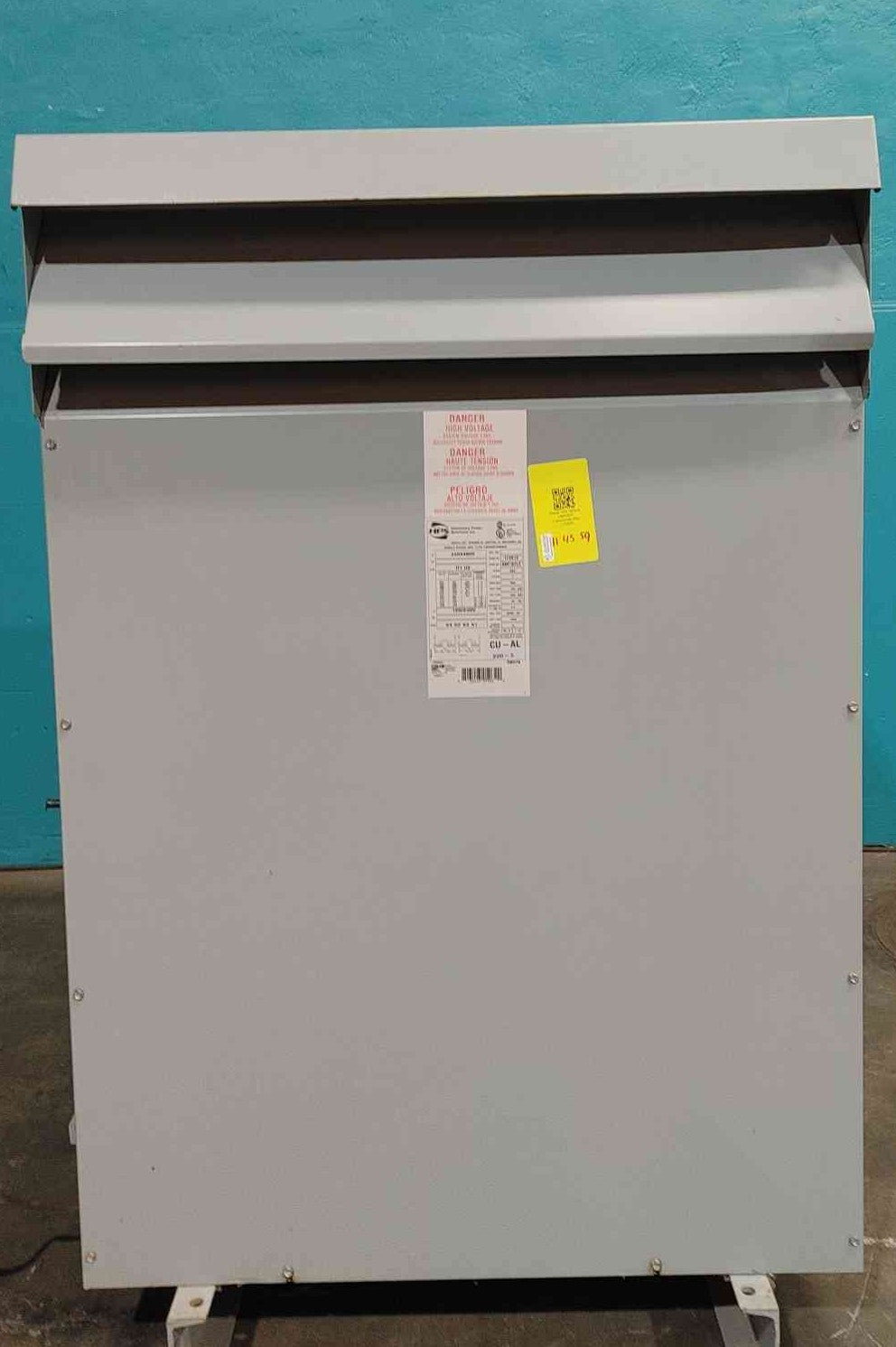 167 KVA 240/480 Primary, 120/240 Secondary, Hammond Power HPS #NMF167LE, Dry Type Transformer, NEMA 3R, 1PH