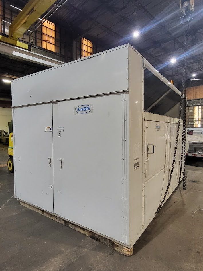 40 Ton, Aaon #RNA-040-3-0-EA09-1BA, package unit, electric heat, down or side discharge, 460 V., 3 Ph.