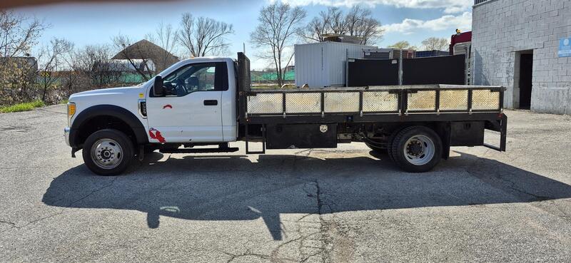 Ford #F-550XL Superduty, 4 x 4, flatbed truck, 6.7L, powerstroke, diesel engine, automatic transmission, 2017