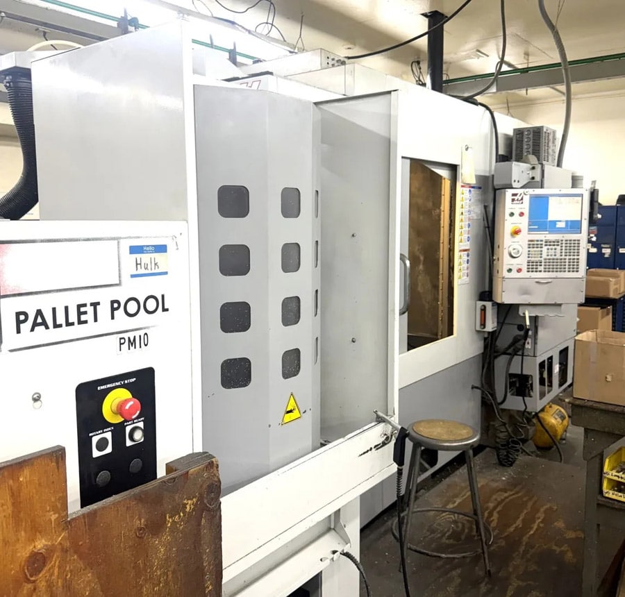 Haas #EC-400PP (6P), CNC horizontal machining center, 20" X, 20" Y, 20" Z, 12000 RPM, 70 automatic tool