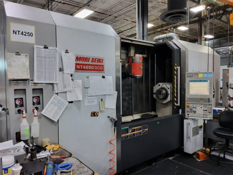 Mori Seiki #NT-4250DCG/1500SZ, CNC multi-tasking lathe, 9-Axis, Mitsubishi MSX-711IV Control, 28.7" swing