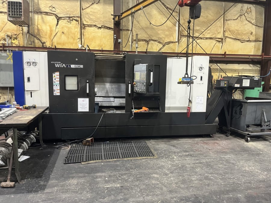 Hyundai Wia #L300LMC, Fanuc i, 12" chuck, 3" bar, 19.6" turn diameter, 49" turn length, 12 station turret