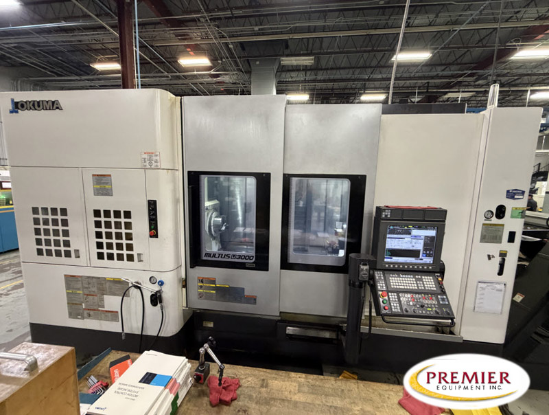 Okuma #Multus-U3000-2SW/1500 Big Bore, multi-axis CNC turning center, OSP P300S-A THiNC Control, 25.5" swing