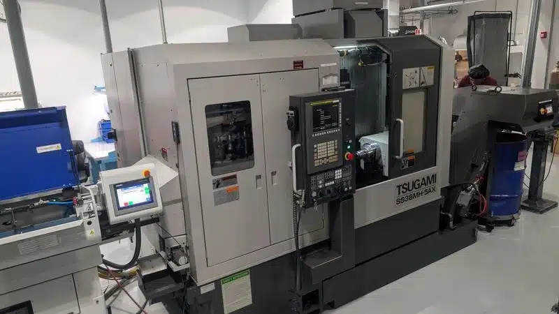 Tsugami #SS38MH-5AX, multi-axis lathe, 1.5" bar, 11.8" turning length, 7000 RPM, 40 ATC, 2019