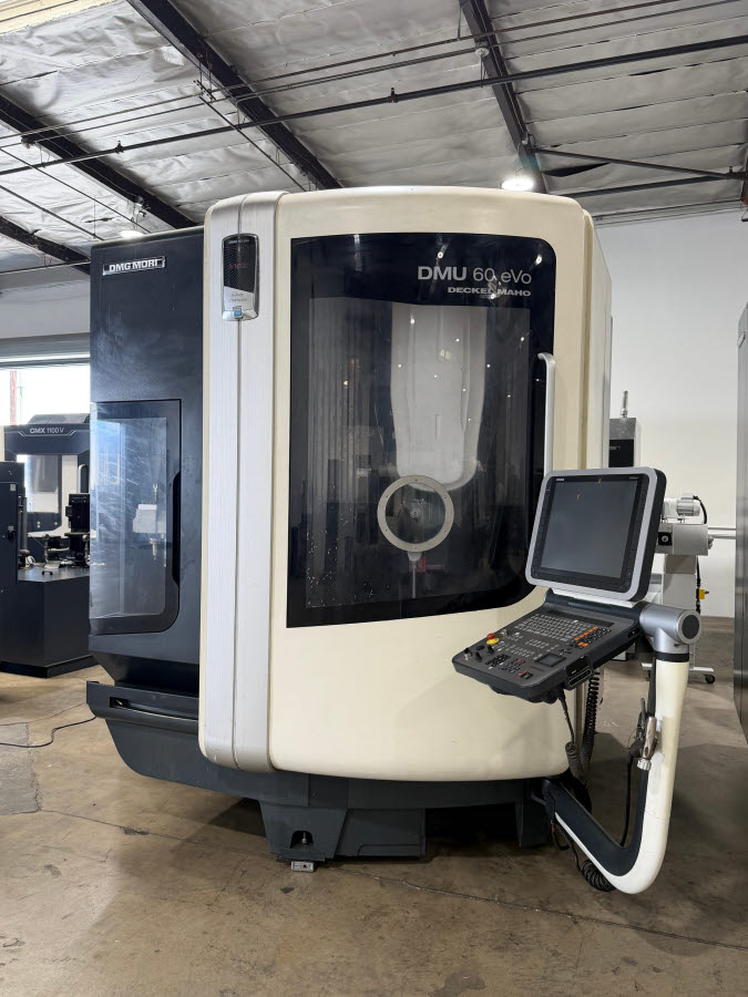 DMG, Mori #DMU-60-eVo linear 5-Axis CNC vertical machining center, Heidenhain iTNC 530 Control, 23.6" X