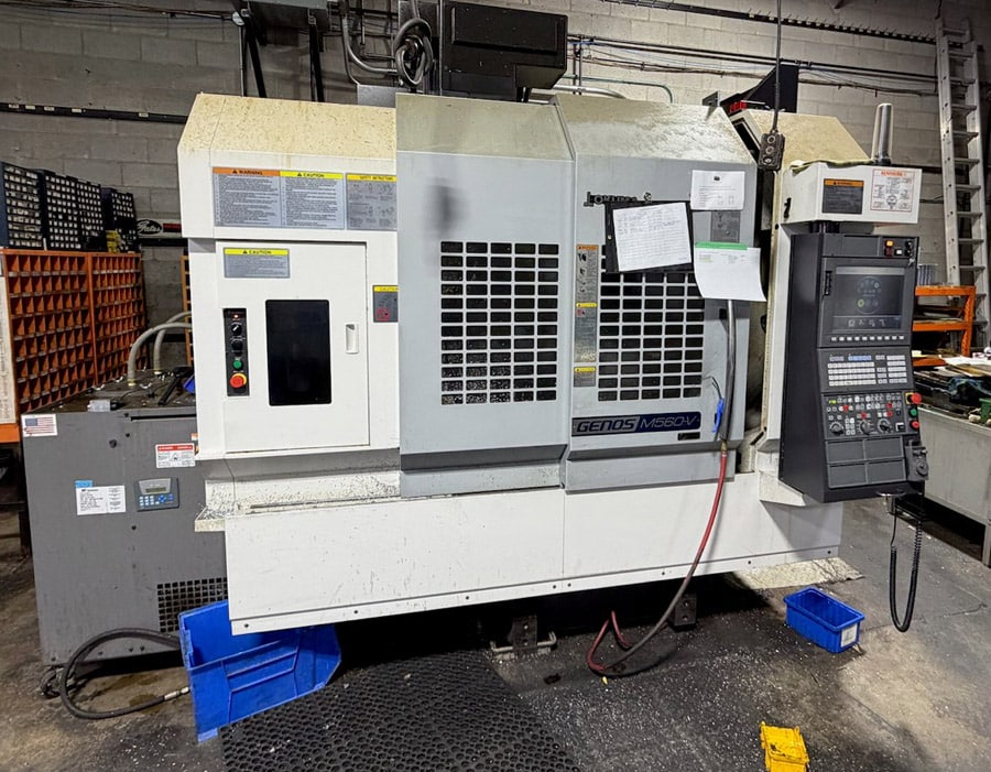 Okuma #Genos-M560V, CNC vertical machining center, OSP-P300MA Control, 41.3" X, 22" Y, 18.1" Z, 15000 RPM, 32