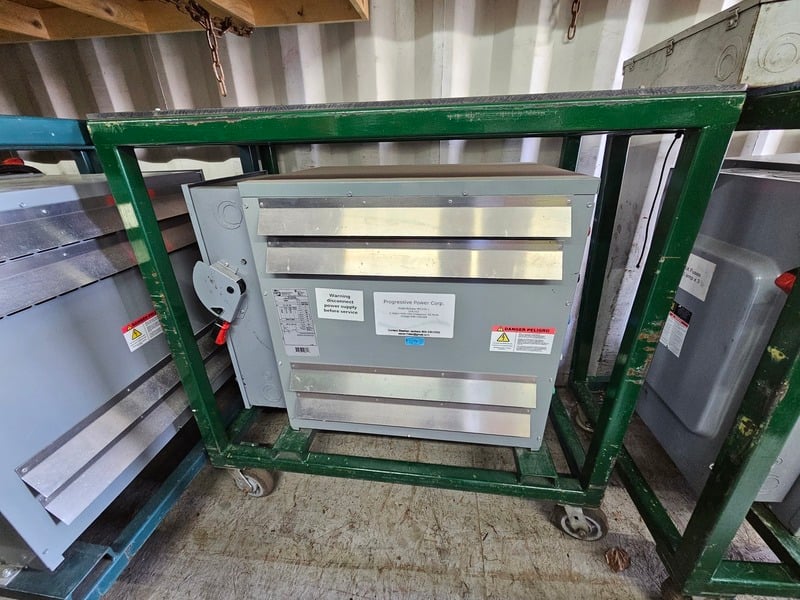 150 KVA 600 Primary, 208Y/120 Secondary, HPS #MK150PB, Dry Type Isolation Transformer on Cart, ground fault