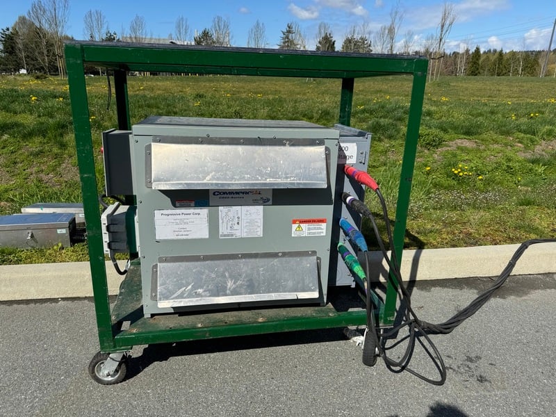 150 KVA 600 Primary, 208Y/120 Secondary, Delta #DA3150V, Dry Type Isolation Transformer on Cart, ground fault