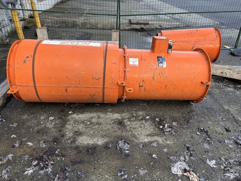 Jetair #B-105-B, Axiflow Mining Ventilation Fan, 5 HP, 1800 RPM, 460 Volts, 3PH, 2022