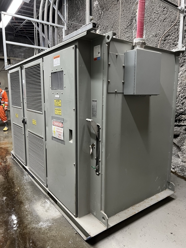 600 Amps, Metalec, Underground Substation/Mine Power Center, 800/1000 KVA, 13,800 Pri., 600 Sec., 3PH, 2008