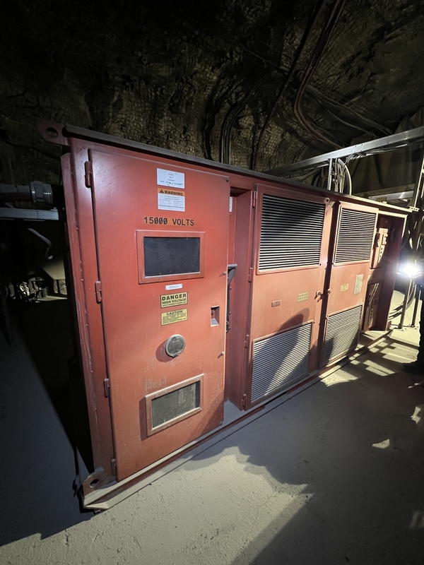 Metalec, Underground Substation/Mine Power Center, 800 KVA, 15,000 Pri., 600 Sec., 3PH, (4 available)