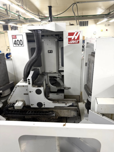 Haas #EC-400PP, CNC horizontal machining center, 70 automatic tool changer, 20" X, 20" Y, 20" Z, 12000 RPM