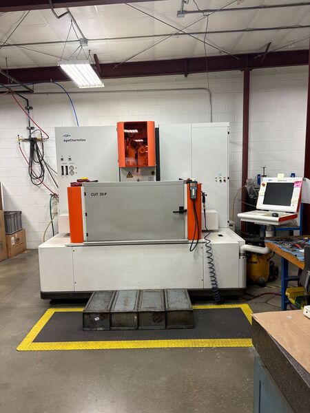 AgieCharmilles #CUT-30, CNC wire Electrical Discharge Machine, 13.78" X, 9.84" Y, 9.84" Z, 1.77" U/V, 27.55"