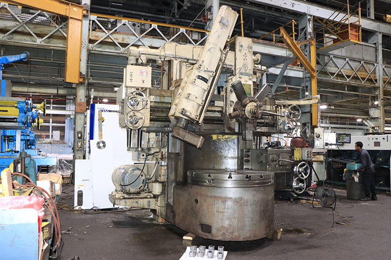 54" Bullard #Cutmaster, vertical boring mill, 62" swing, 44" under rail, 5-sided turret, ram head, side head
