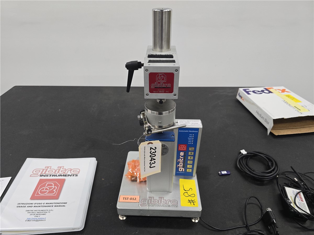 Gibitre #Micro-IRHD, automatic hardness tester, rubber & elastomer testing, 0.1 point resolution, 220 V., 1