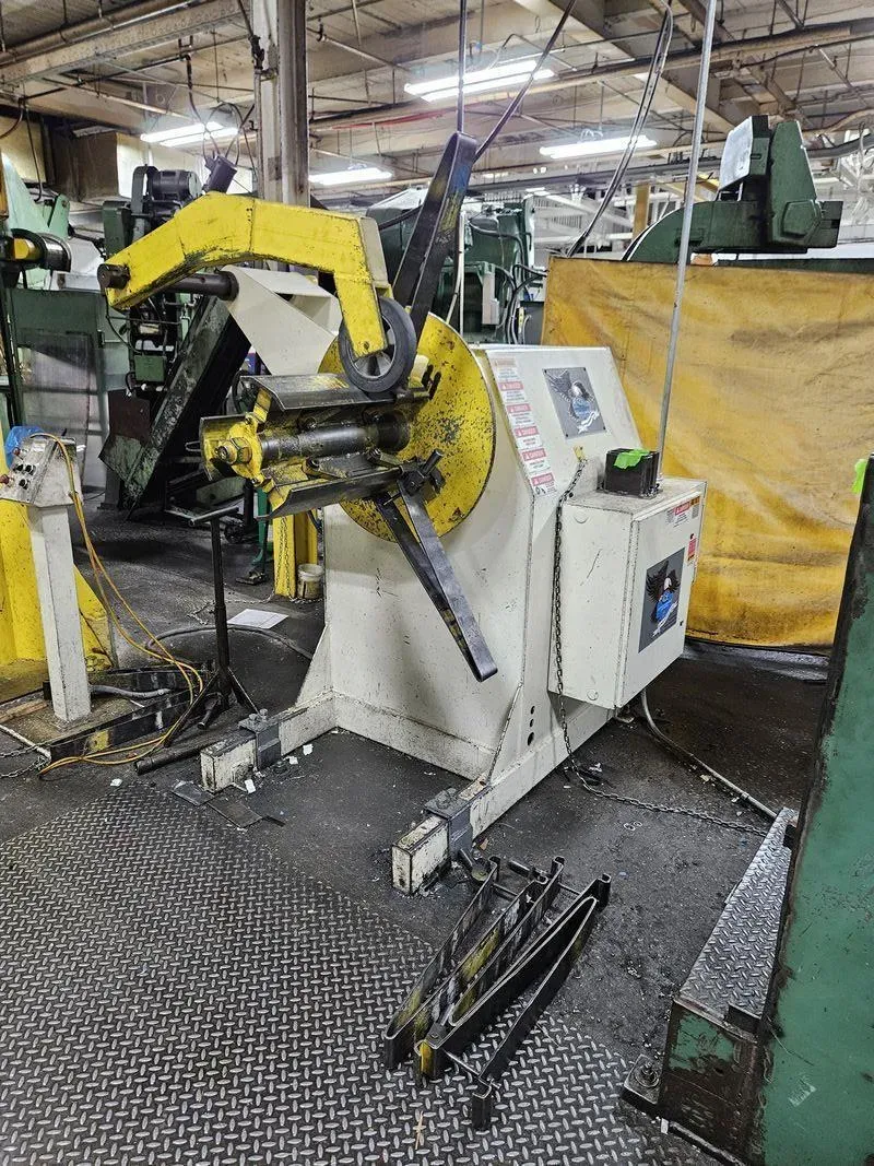 6000 lb. Coe Press Equipment, Servo Feed Line, 24" uncoiler, 16"-20" ID, 72" outside dimension, 18" x .156"