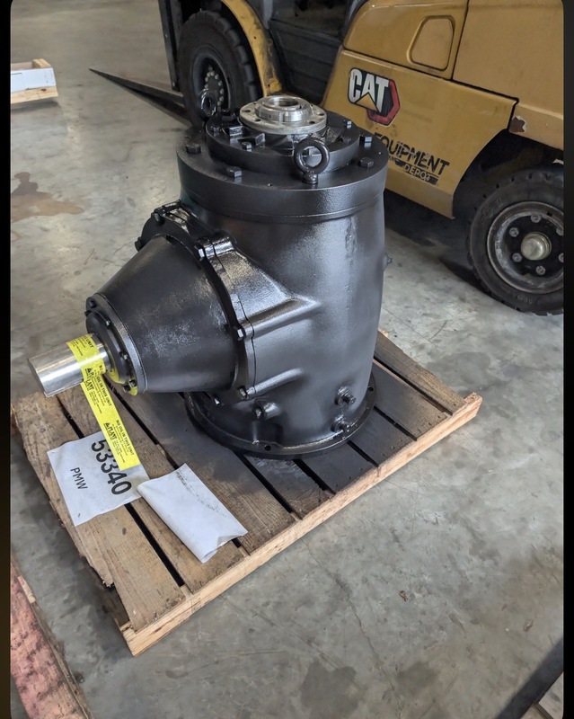 404 HP @ 1000 RPM, Amarillo Gear #SL600A, Right Angle Gear Drive, 7.00 :1 horizontal ratio, 4:1 vertical ratio