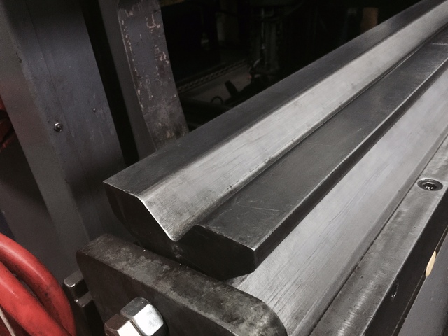 144" L, Press Brake Tooling, 4-way die (1", 2", 3", 4" V), filler block/holder, gooseneck punch, straight