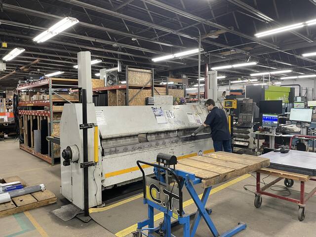 126" RAS #M0-74.30, CNC Folding Machine, 3.15" folding beam stroke, 120" max. backgauge, 9 gauge, RAS CNC