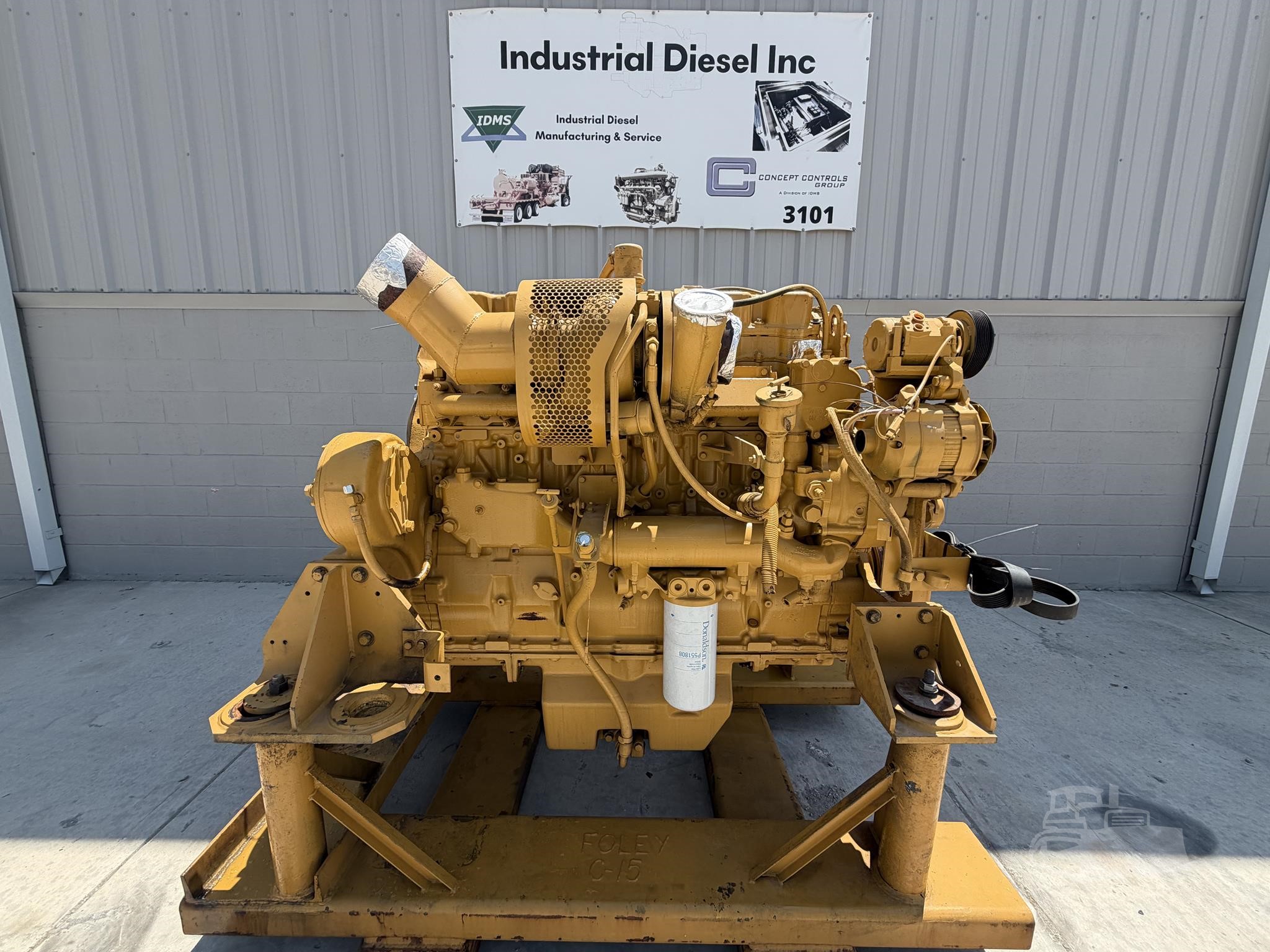 523 HP Caterpillar #C18, diesel engine, out of 385CL excavator, rblt.
