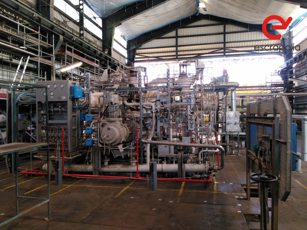 GE Nuovo Pignone #SAC1-11, 45800 KW Cracked Gas Compressor Train, Steam Turbine + 3 Centrifugal Compressors