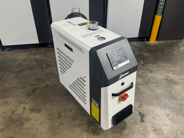 12 KW Shini #STM-1220-O, hot oil temperature control unit, 350-375°F, 2.5 HP, 460 V., new, 2026