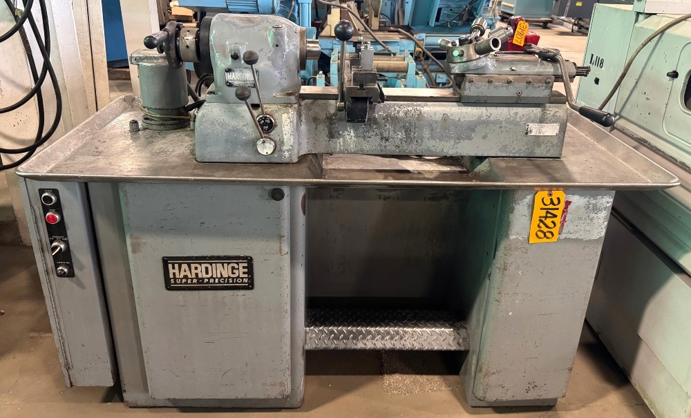 9" Hardinge #DSM-59R, Second Operation Lathe, double Tool Cross Slide, Turret, 5C Closer, 1 HP