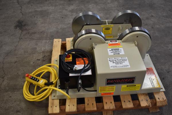 Pandjiris #Super-Piper-10/5, turning rolls, 10"-48" diameter, hand pendant controller, new