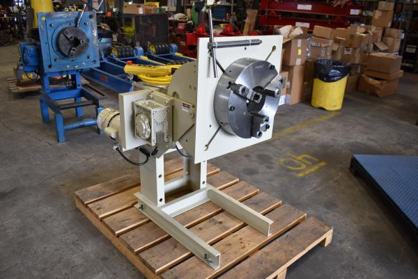 1500 lb. Pandjiris #15-4AB, welding positioner, 16" chuck, 24" x24" tbl., hand pendant controller, new