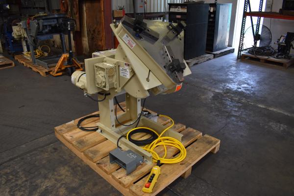 1500 lb. Pandjiris #15-4AB, welding positioner, Model A gripper chuck, variable speed, 24" x24" tbl., hand