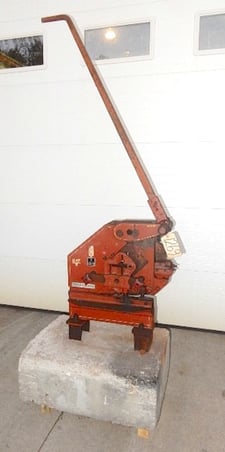 6" x 3/16" Peddinghaus, manual ironworker, 1967, tag #11269